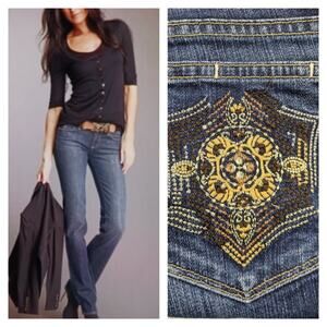 Anthropologie Paige Melrose Straight Leg EUC Size 30    J1299